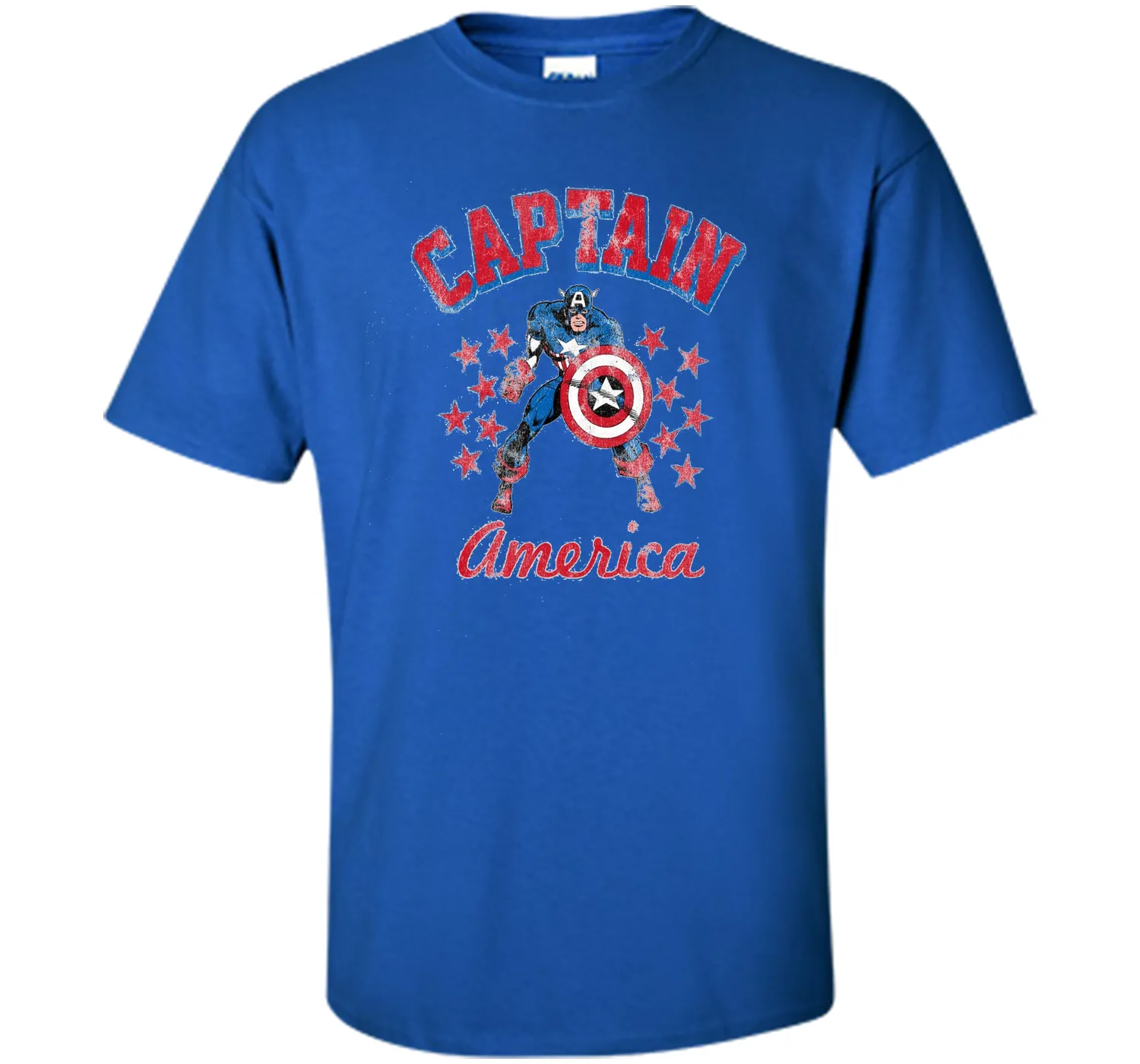 Classic Captain America Stars Graphic T-Shirt