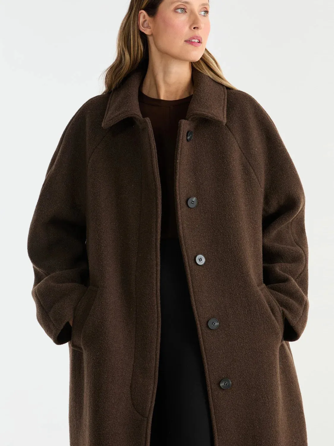 CLEO WOOL BLEND COAT