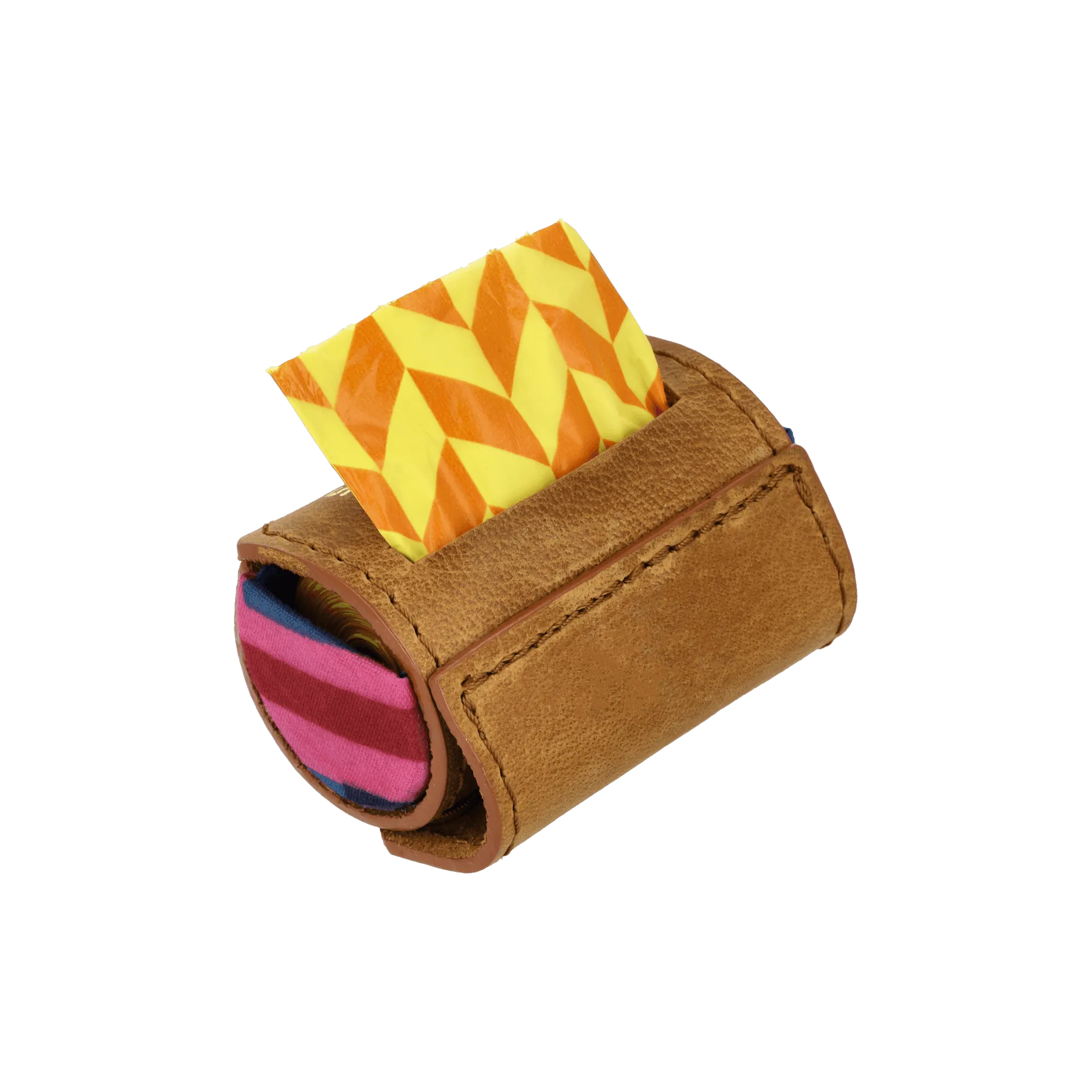 Clip-On Poo Bag Holder | Cognac