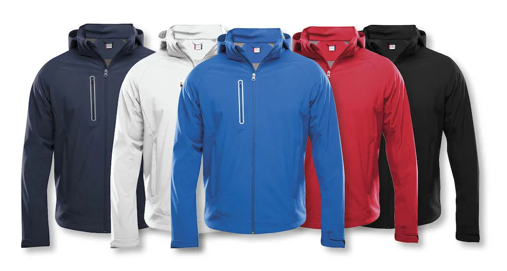 Clique Milford Men's Softshell Jacket | Detachable Hood | Waterproof | 5 Colours | XS-4XL