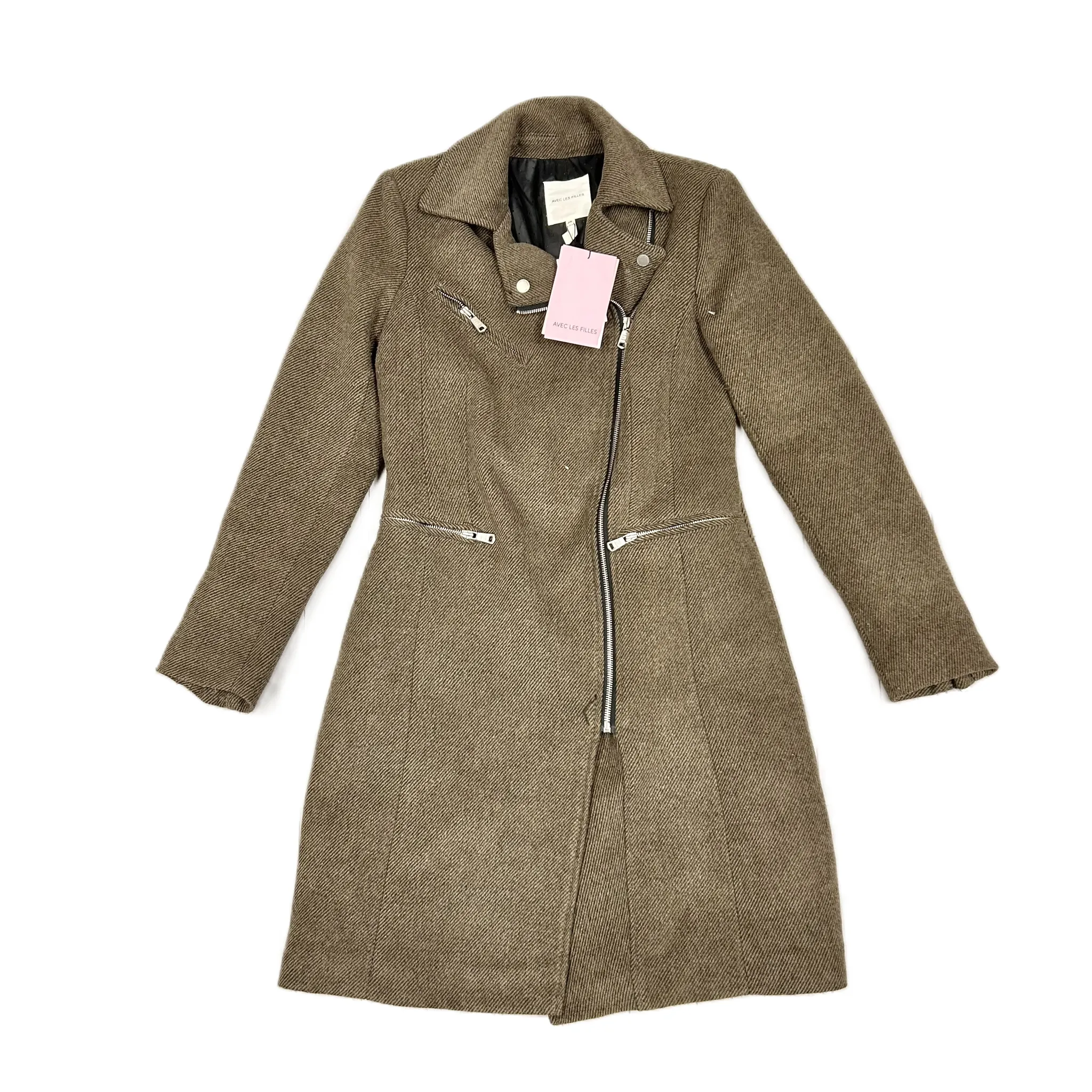 Coat Peacoat By Avec Les Filles In Brown, Size: Xs