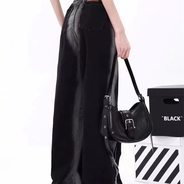 Colour-Matching Striped Wide-Leg Jean