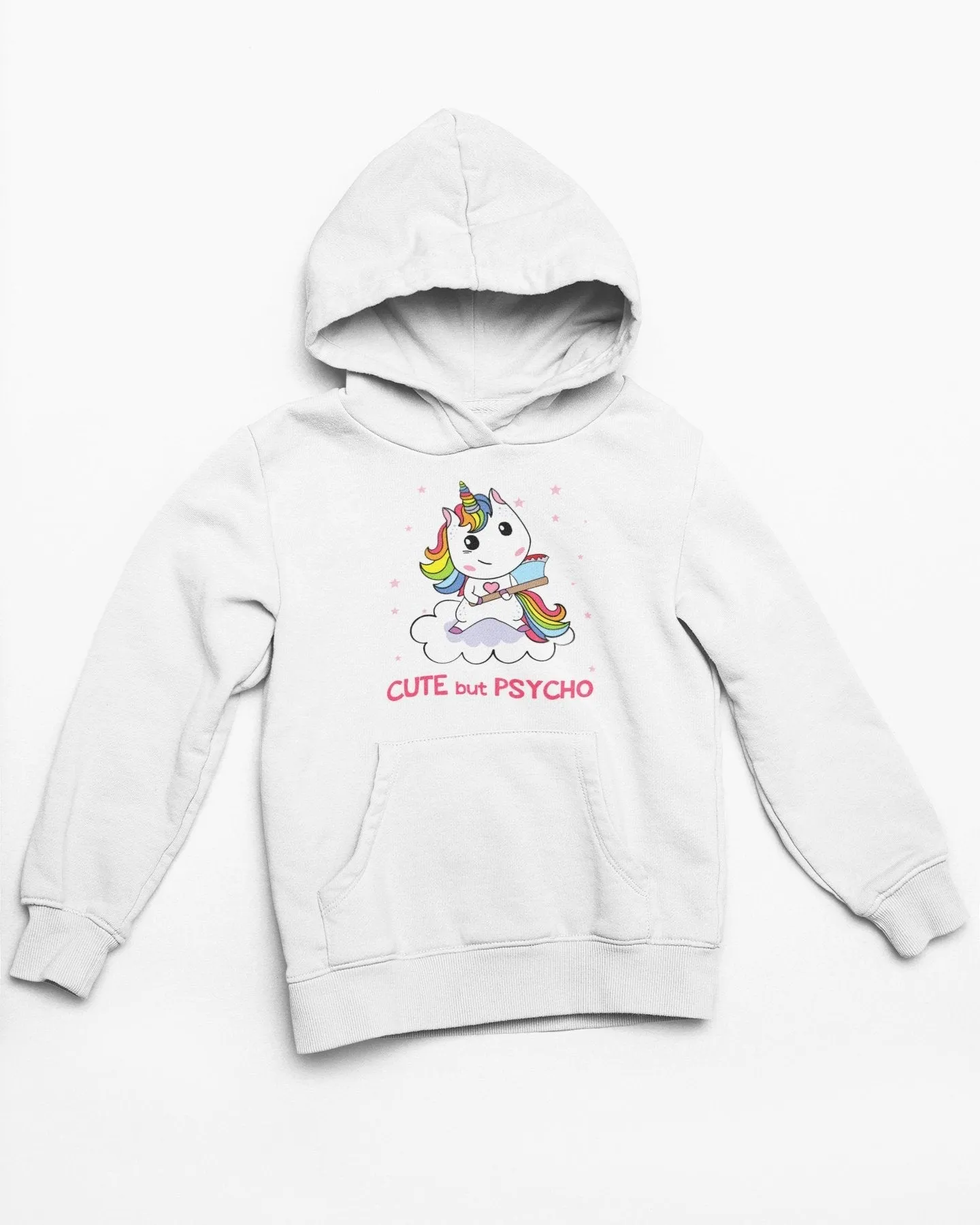Cool But Psycho White Hoodie