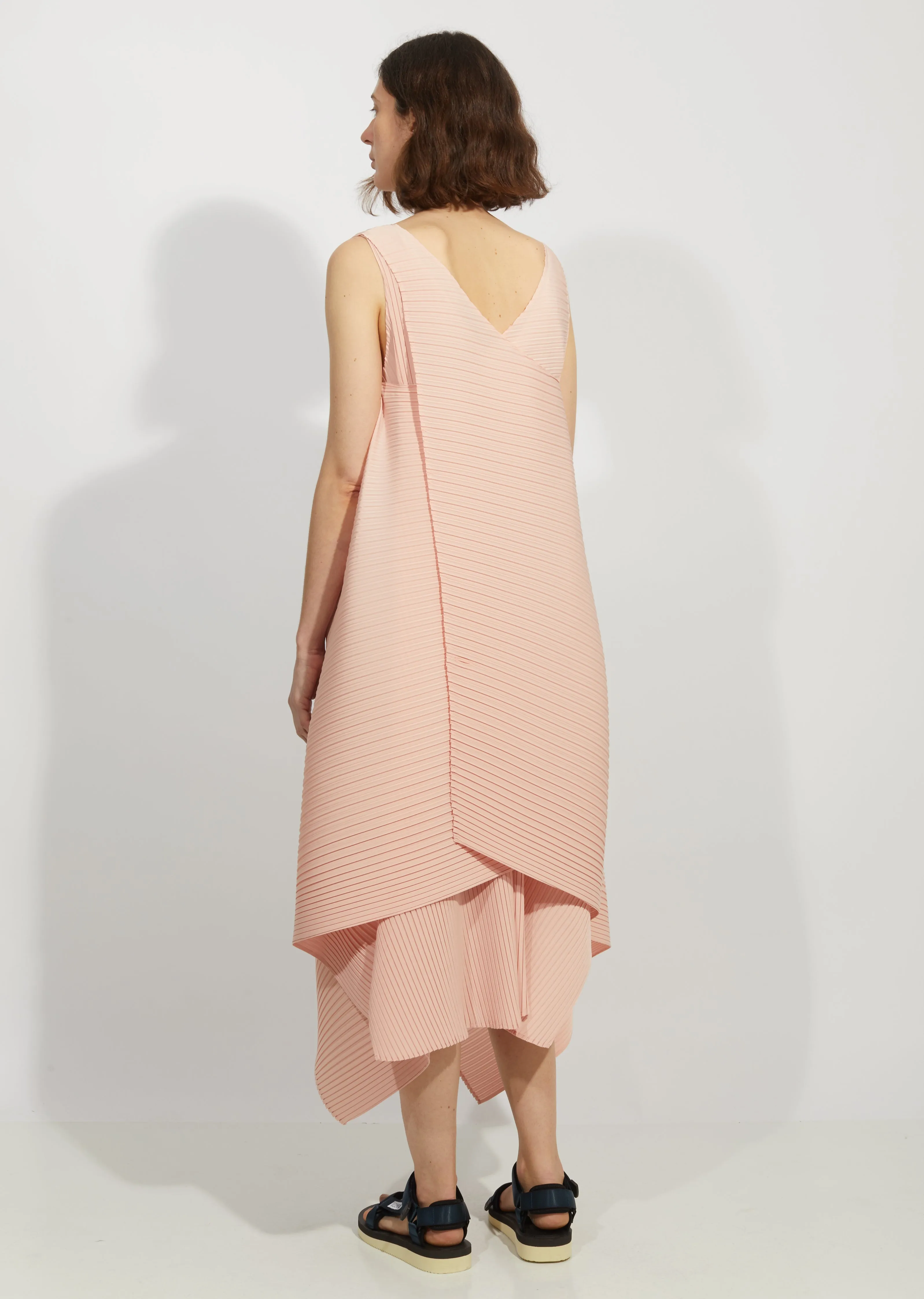 Cuddle Color Pleats Long Dress