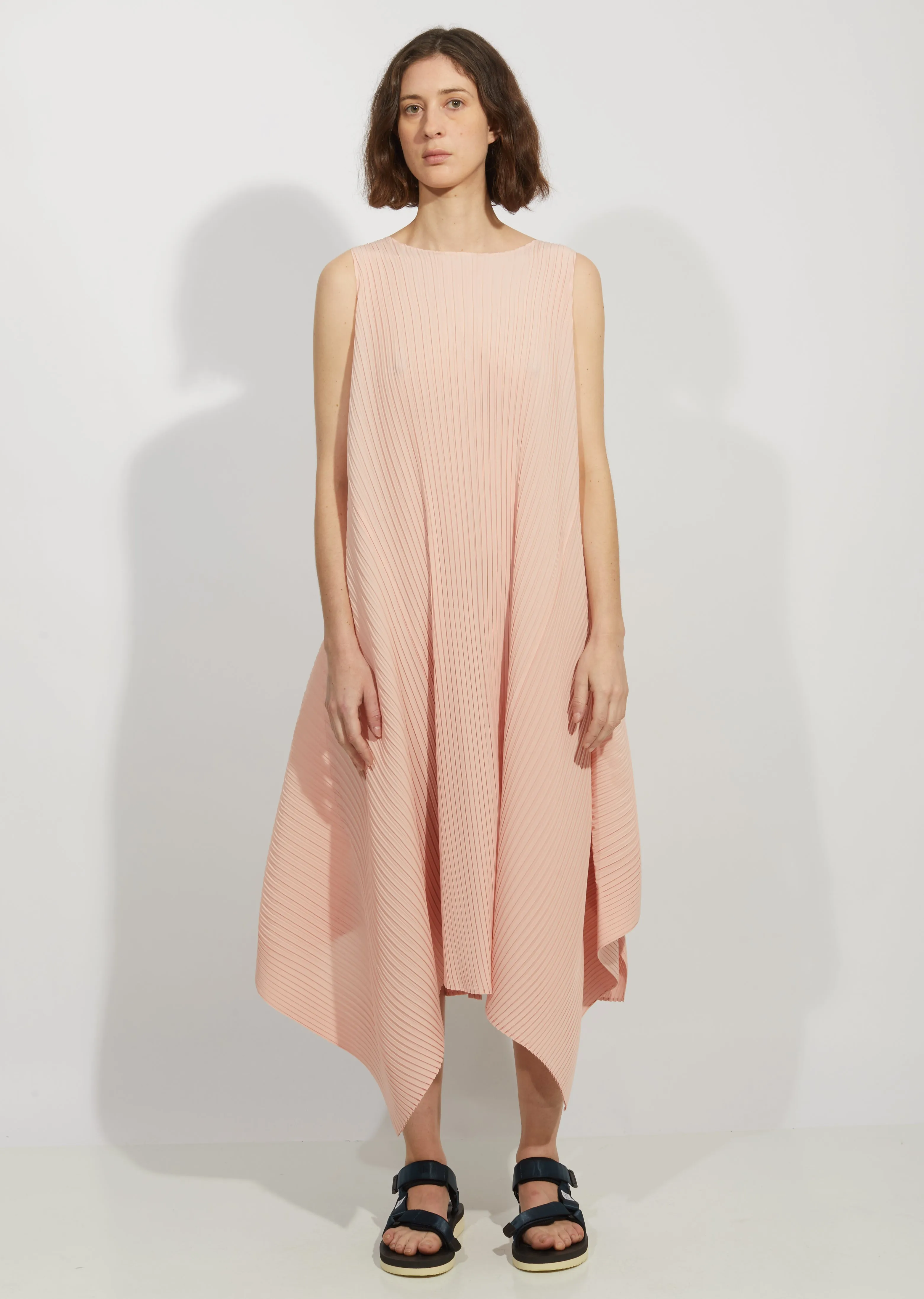 Cuddle Color Pleats Long Dress