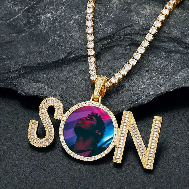 Custom Photo 'SON' Pendant- Memorial Necklace- Love Necklace For Son