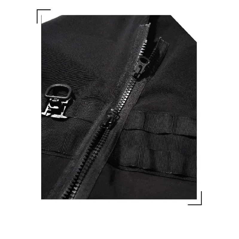 Cyberpunk Black Samurai Ninja Jacket Cloak