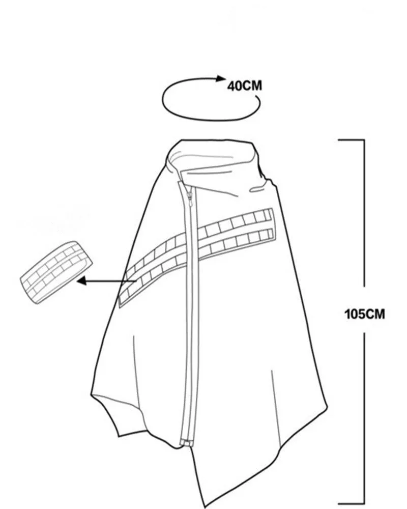 Cyberpunk Black Samurai Ninja Jacket Cloak