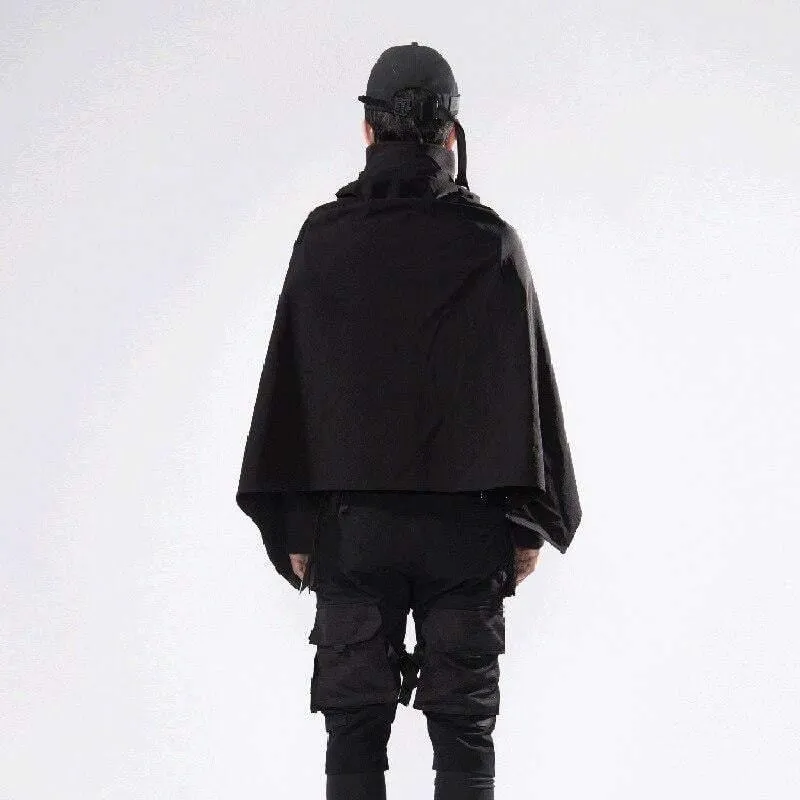 Cyberpunk Black Samurai Ninja Jacket Cloak