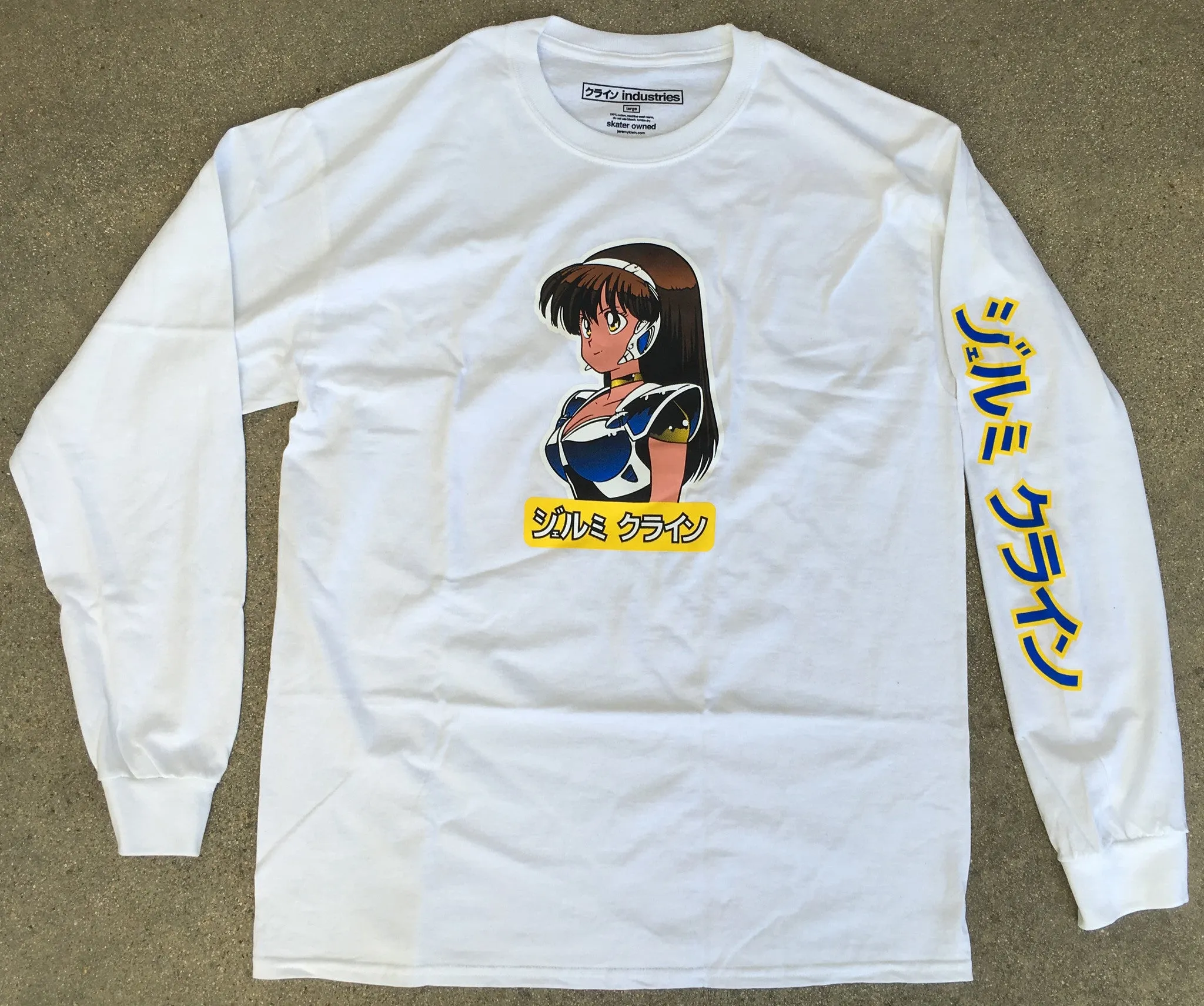deluxe dream girl LONG SLEEVE t-shirt WHITE