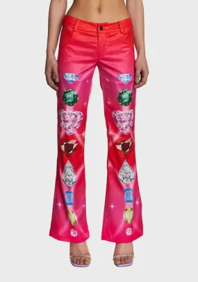 Diamond Print Pants