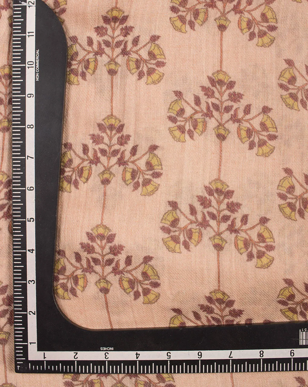 Digital Print Wool Silk Fabric