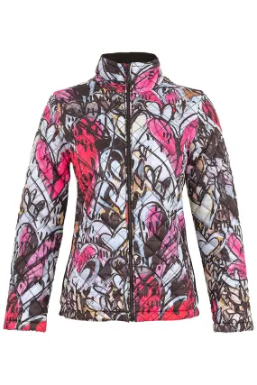 Dolcezza Jacket Quilted Lori Arbel Simply Art 01 Pink Heart Print 74835