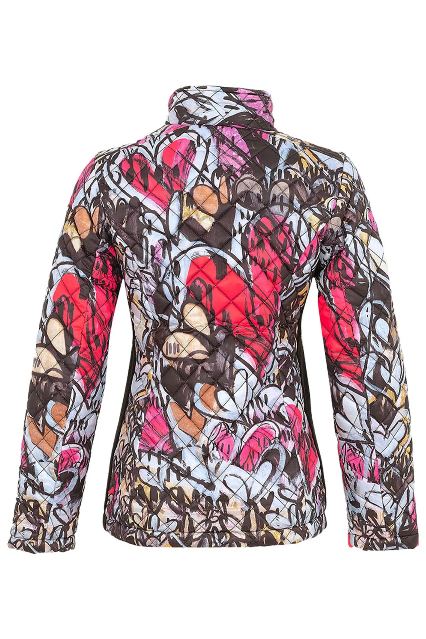 Dolcezza Jacket Quilted Lori Arbel Simply Art 01 Pink Heart Print 74835