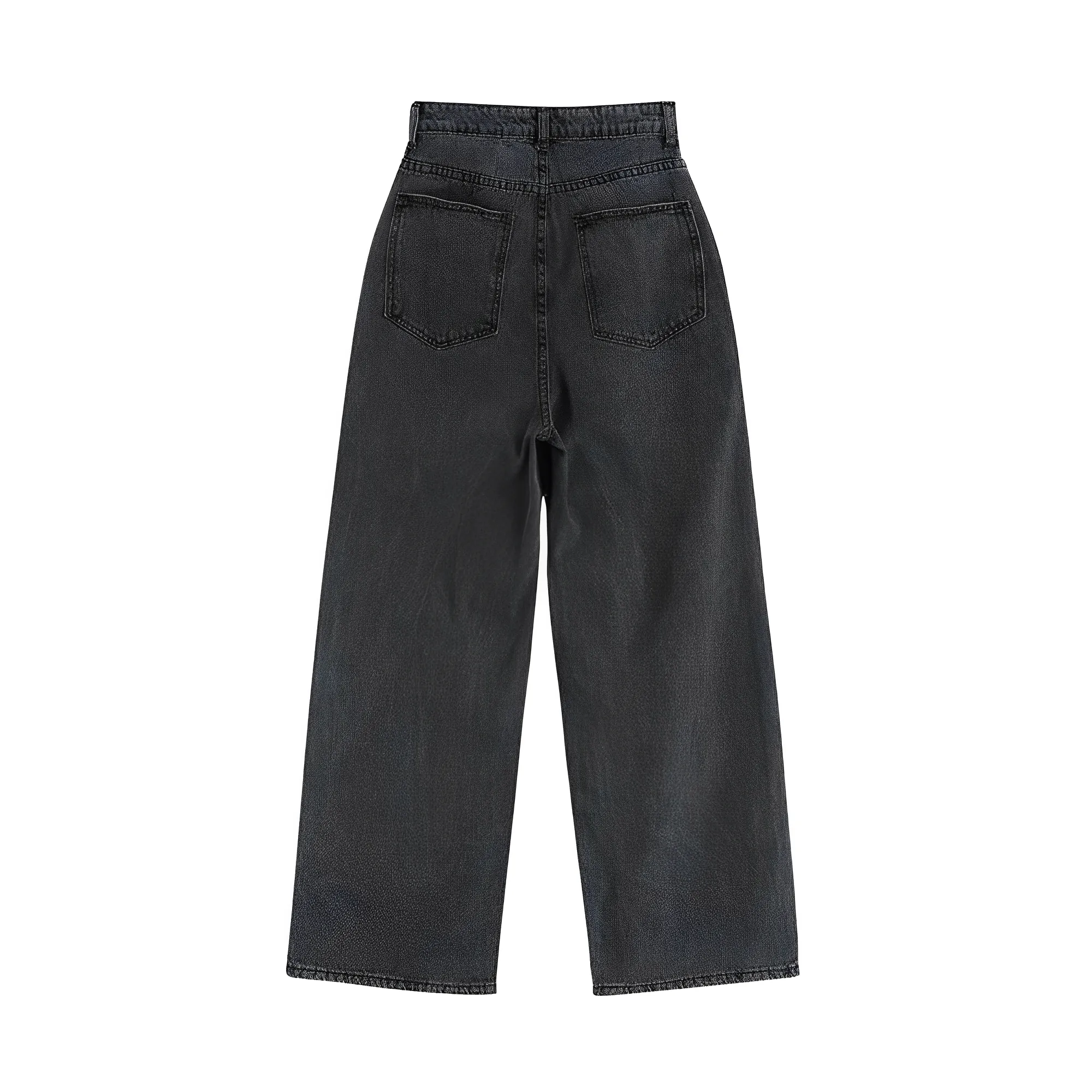 Emoji Printed Loose Wide Leg Jeans