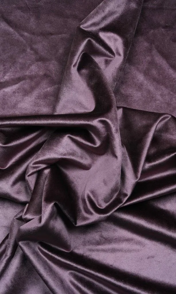 'Evening Gown' Custom Size Velvet Window Roman Blinds (Purple)