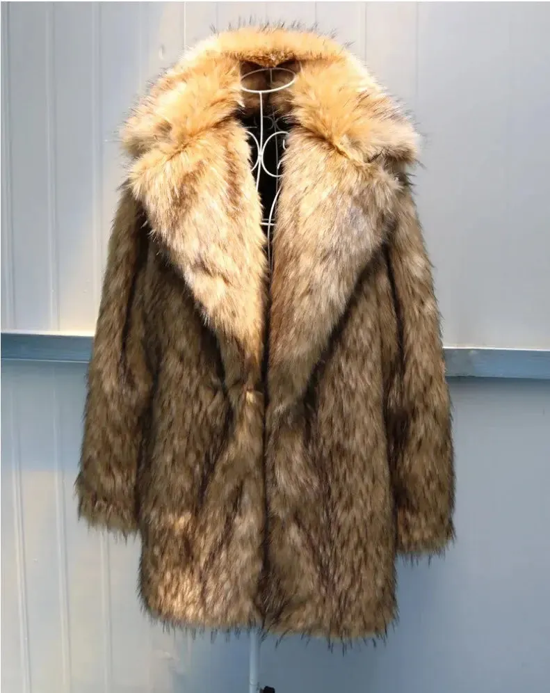 Faux Fur Long Coat