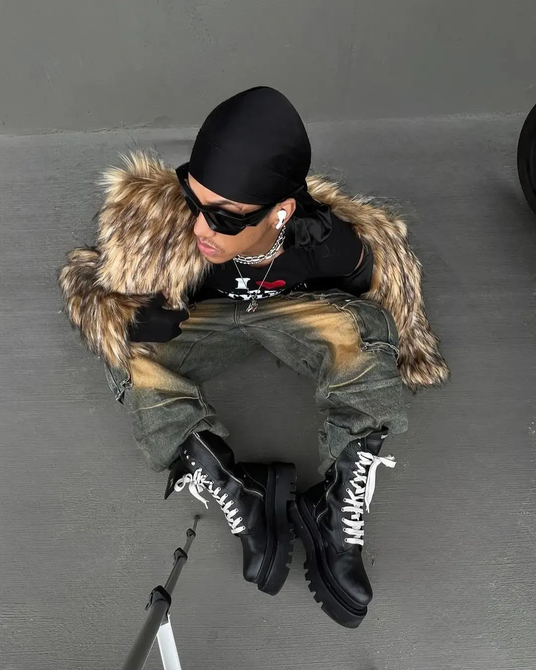Faux Fur Long Coat