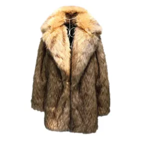 Faux Fur Long Coat