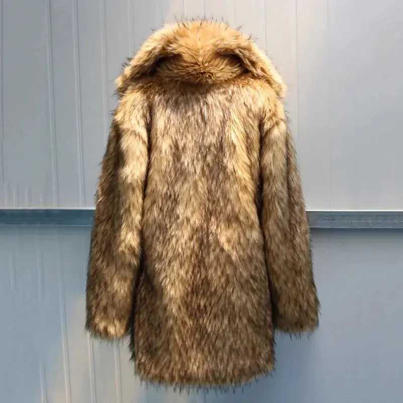 Faux Fur Long Coat