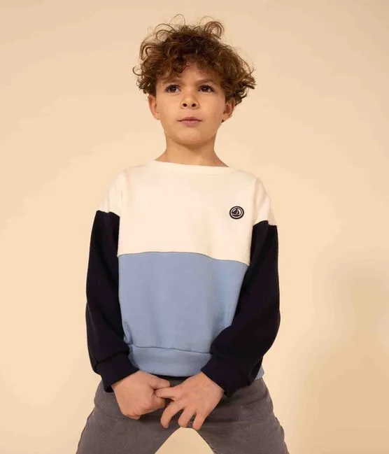 Fleece Colorblock Sweatshirt - Petit Bateau