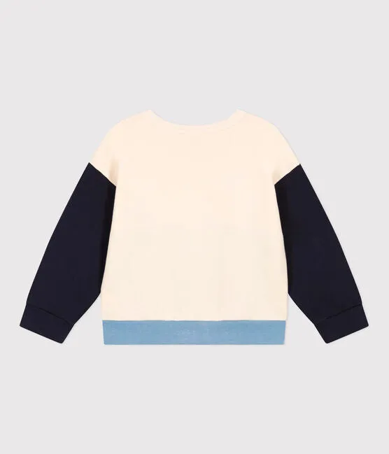 Fleece Colorblock Sweatshirt - Petit Bateau