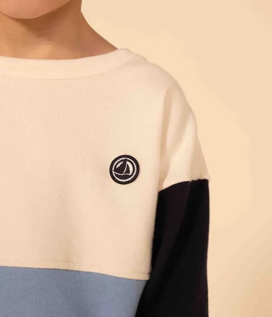 Fleece Colorblock Sweatshirt - Petit Bateau