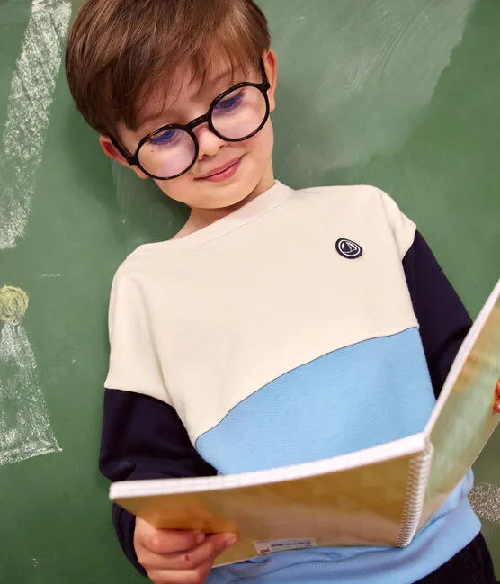 Fleece Colorblock Sweatshirt - Petit Bateau