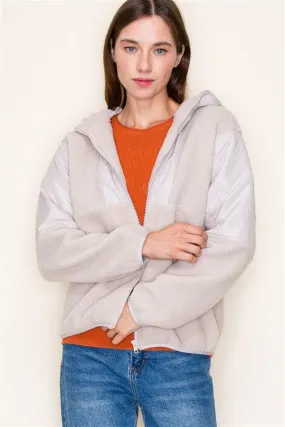Fleece Zip Up Jacket with Hood