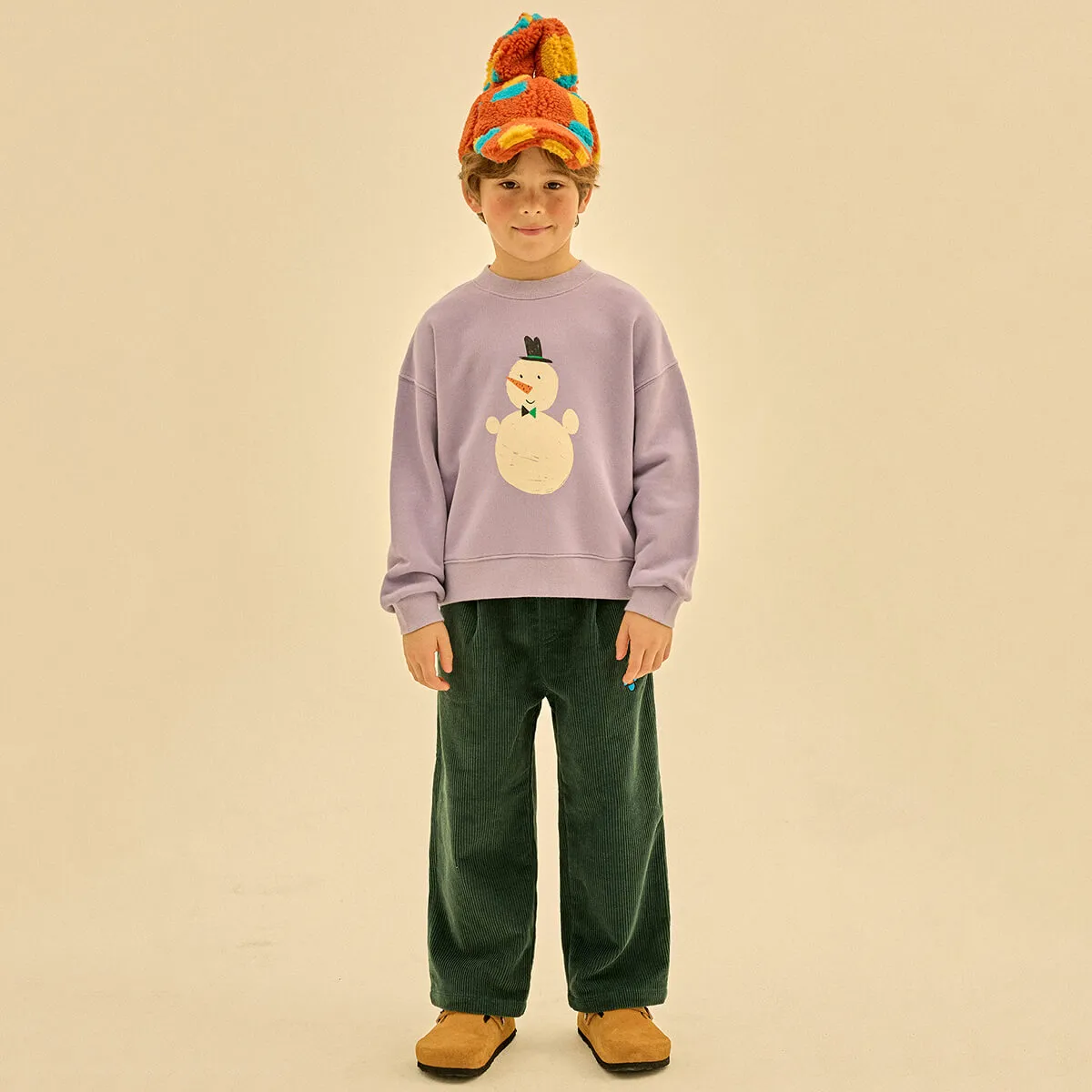 Flower Corduroy Pants in Green by Jelly Mallow - Last Ones In Stock - 4-7 Years