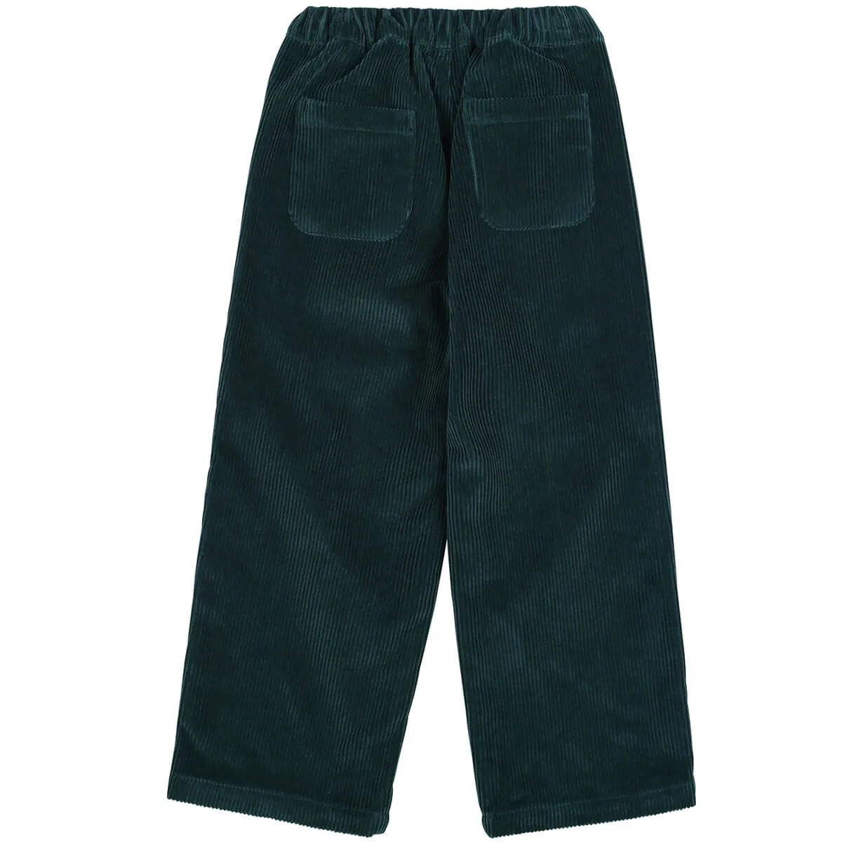 Flower Corduroy Pants in Green by Jelly Mallow - Last Ones In Stock - 4-7 Years