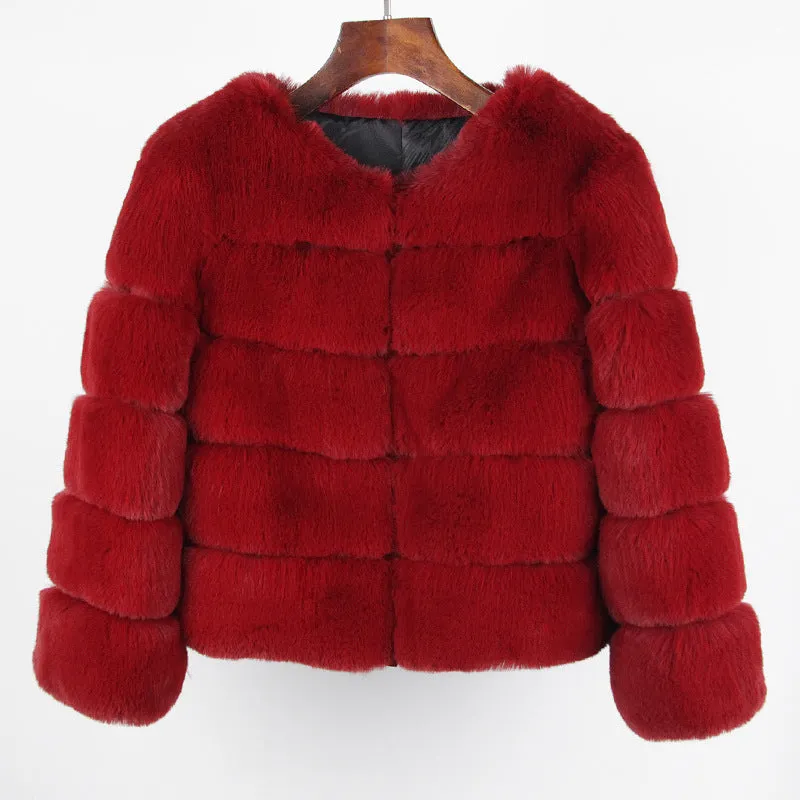 Fox Faux Fur Coat