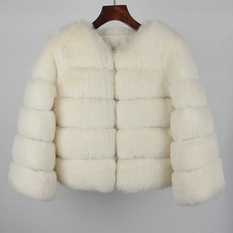 Fox Faux Fur Coat