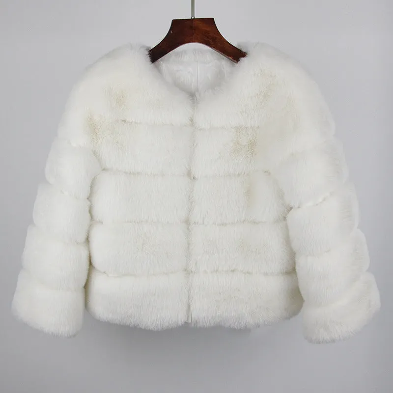 Fox Faux Fur Coat