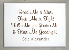 Framed Small Sign