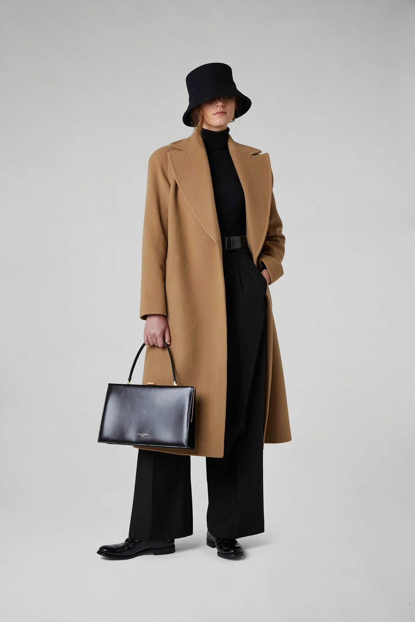 Geraldine Wool Blend Long Coat