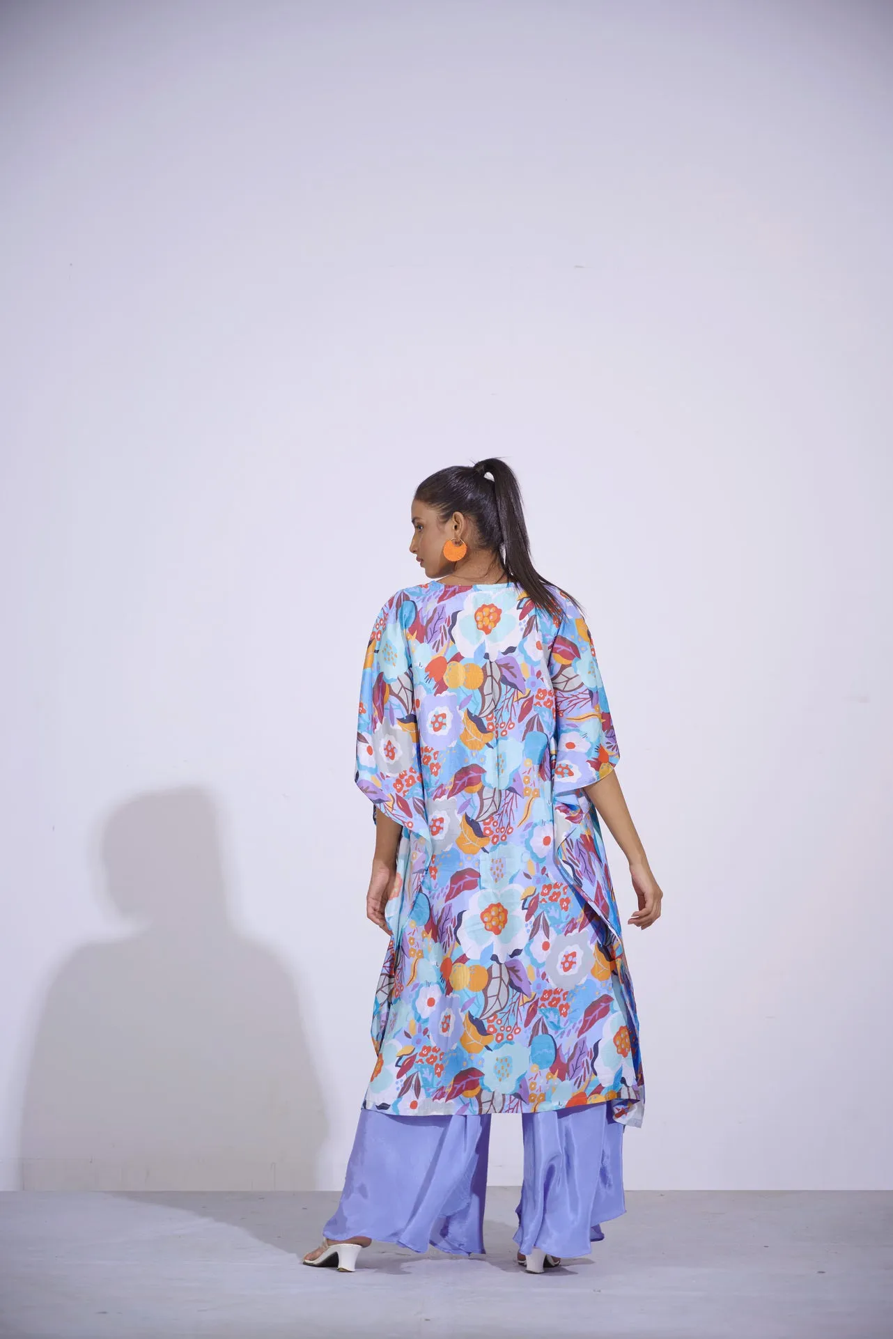 Gul Floral Kaftan And Flared Pants