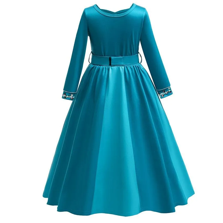 Halloween cosplay costume Luxurious Princess Set Perfect for Fairy Tale Role Play Girls Elegant Cape Long Sleeve Princess Dress Carnival birthday party stage costumes