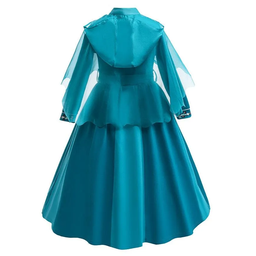 Halloween cosplay costume Luxurious Princess Set Perfect for Fairy Tale Role Play Girls Elegant Cape Long Sleeve Princess Dress Carnival birthday party stage costumes