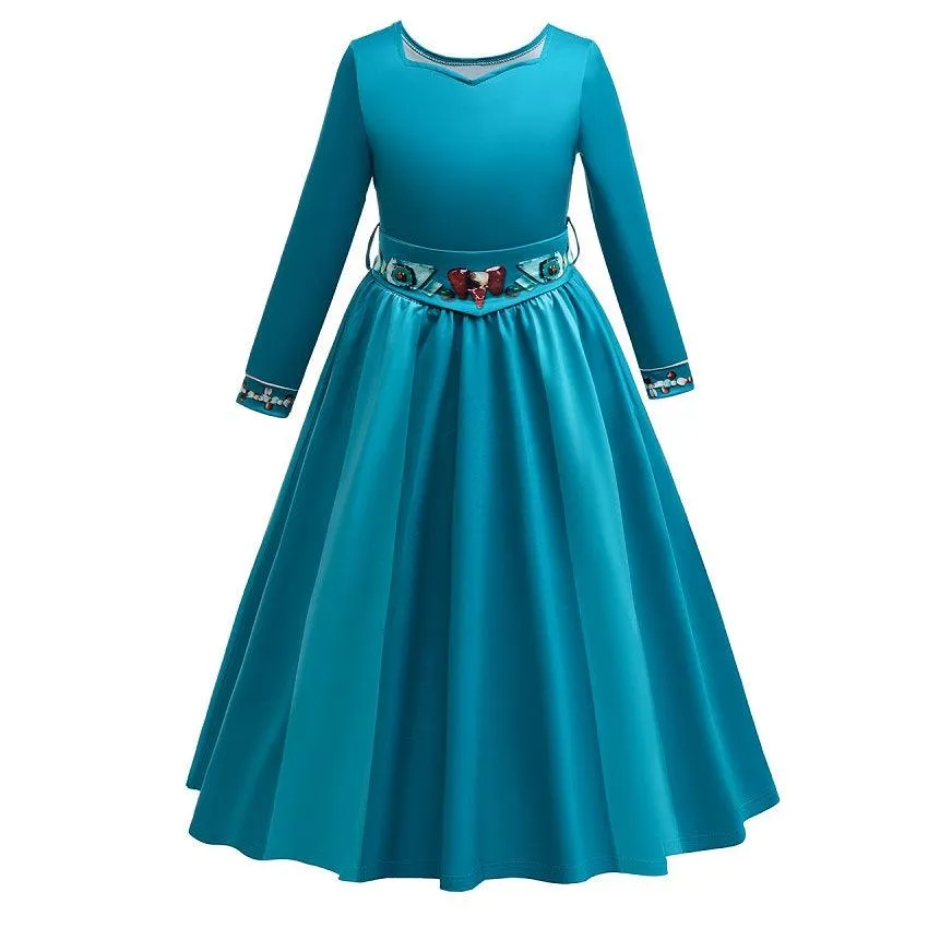Halloween cosplay costume Luxurious Princess Set Perfect for Fairy Tale Role Play Girls Elegant Cape Long Sleeve Princess Dress Carnival birthday party stage costumes