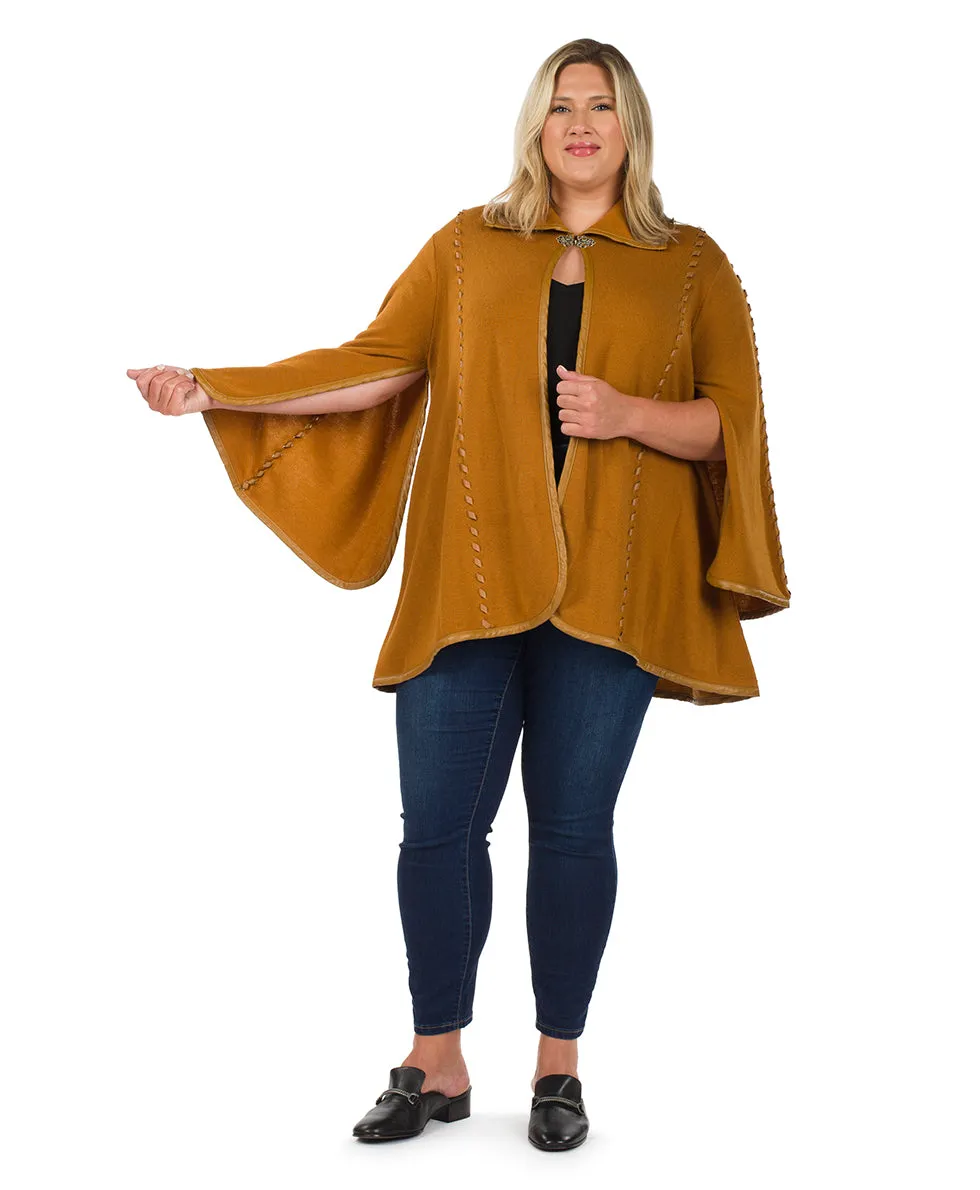 Hand Laced Cape with Clasp - Vintage