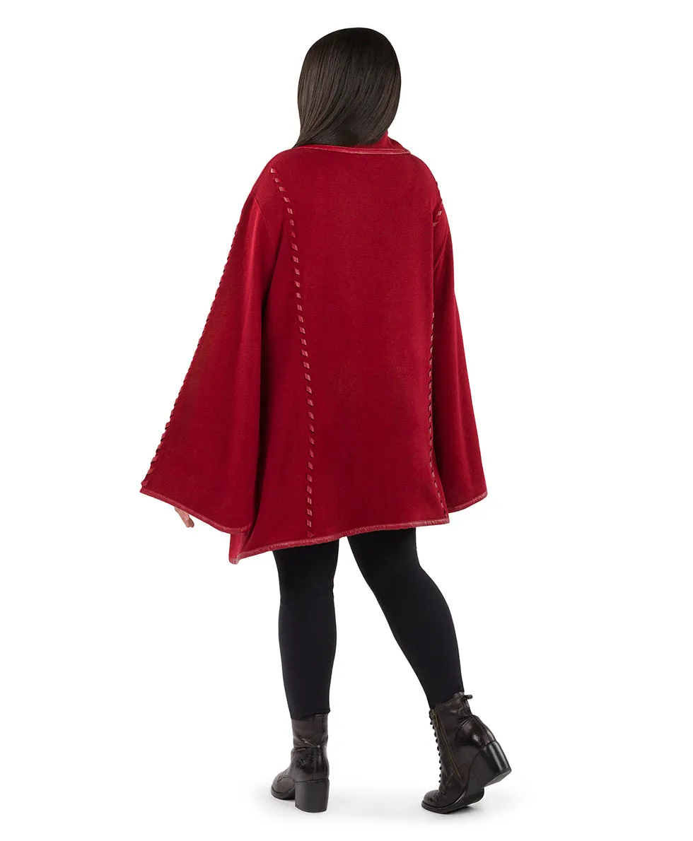 Hand Laced Cape with Clasp - Vintage