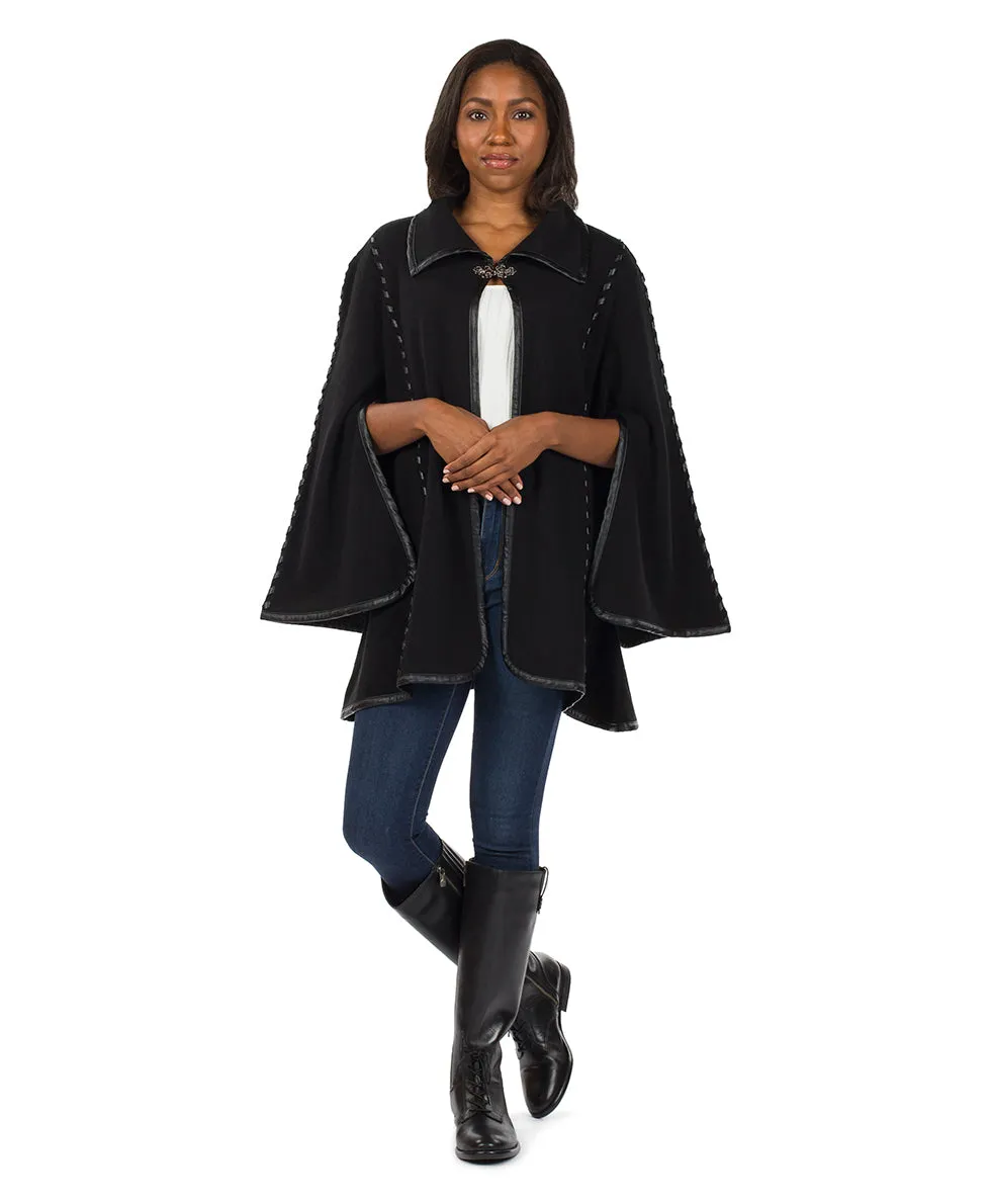 Hand Laced Cape with Clasp - Vintage