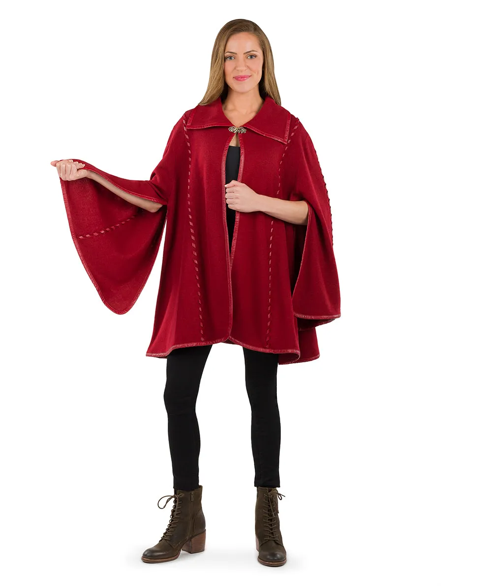 Hand Laced Cape with Clasp - Vintage