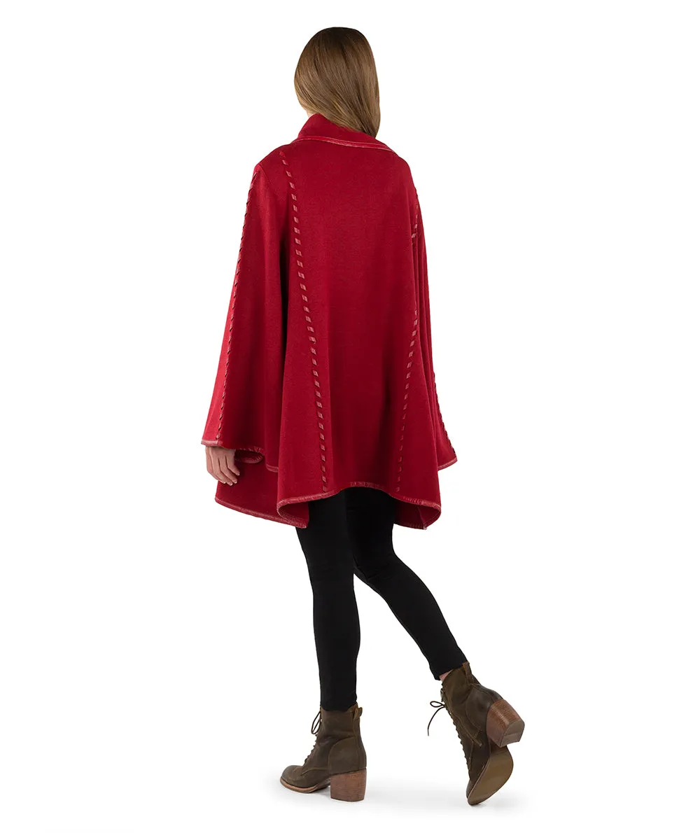 Hand Laced Cape with Clasp - Vintage