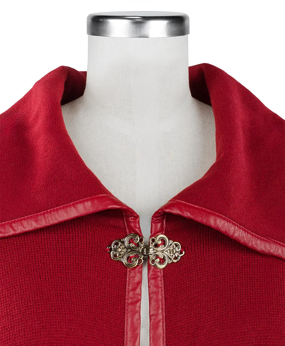 Hand Laced Cape with Clasp - Vintage