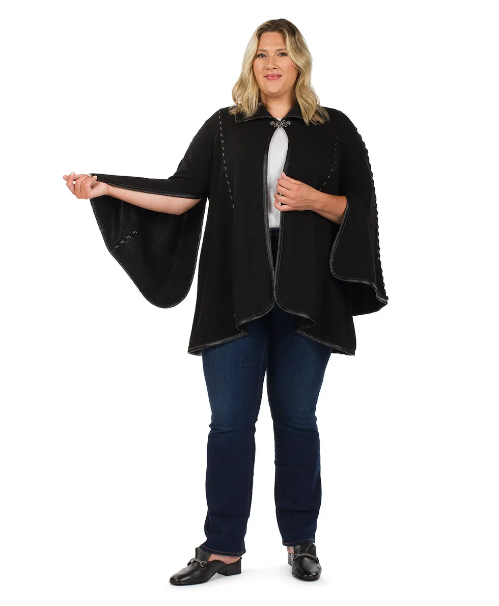 Hand Laced Cape with Clasp - Vintage