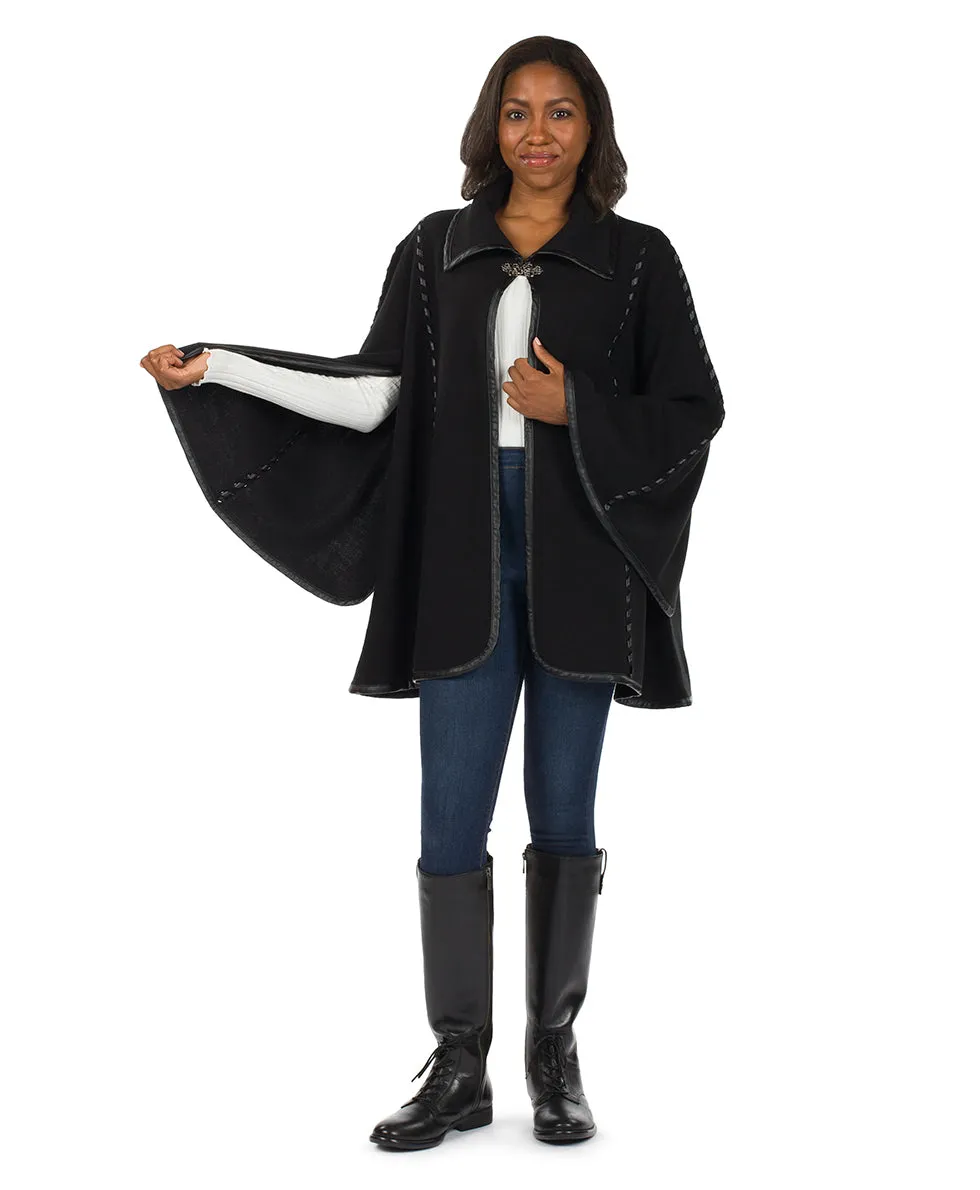 Hand Laced Cape with Clasp - Vintage