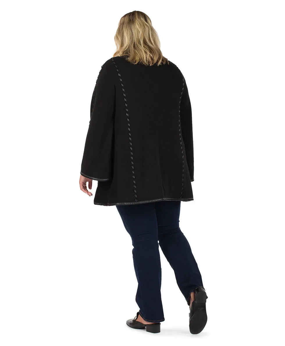 Hand Laced Cape with Clasp - Vintage