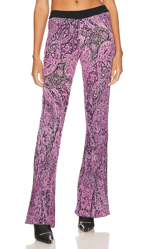 HEMANT AND NANDITA Flared Pants in Purple